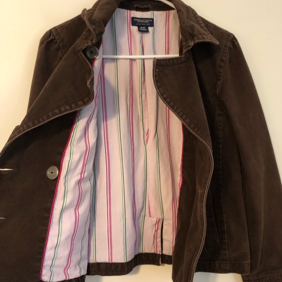 American Eagle Brown Jacket Medium - Picture 3 of 5